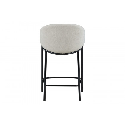 Coaster - Sloped Arm Counter Height Stools (Set Of 2) in Beige/Glossy Black