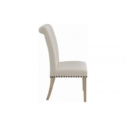 Coaster - Upholstered Side Chairs (Set Of 2) in Rustic Smoke/Gray