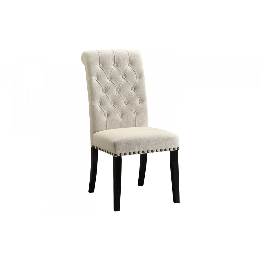 Coaster - Tufted Back Upholstered Side Chairs (Set Of 2) in Beige