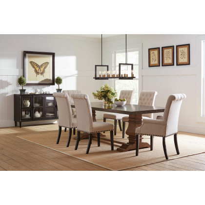 Coaster - Tufted Back Upholstered Side Chairs (Set Of 2) in Beige