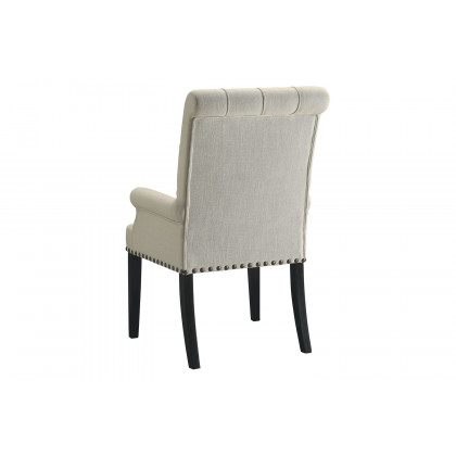 Coaster - Tufted Back Upholstered Arm Chair in Beige
