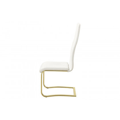 Coaster - Chanel Side Chairs (Set Of 4) in White/Rustic Brass
