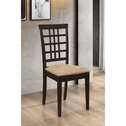 Coaster - Kelso Lattice Back Dining Chairs (Set Of 2) in Cappuccino