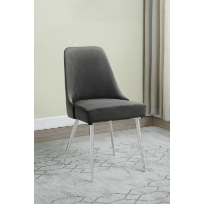 Coaster - Cabianca Curved Back Side Chairs (Set Of 2) in Gray