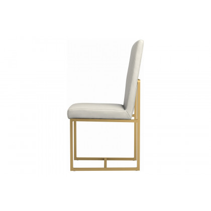 Coaster - Conway Upholstered Dining Chairs (Set Of 2) in Gray/Aged Gold