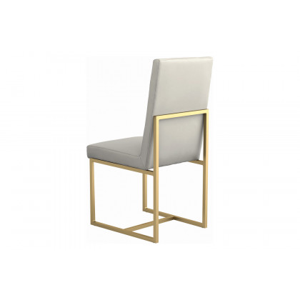 Coaster - Conway Upholstered Dining Chairs (Set Of 2) in Gray/Aged Gold