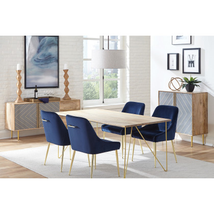 Coaster - Side Chairs (Set Of 2) in Dark Ink Blue