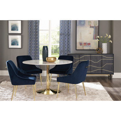Coaster - Side Chairs (Set Of 2) in Dark Ink Blue