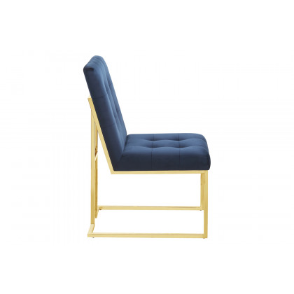 Coaster - Tufted Back Side Chairs (Set Of 2) in Ink Blue