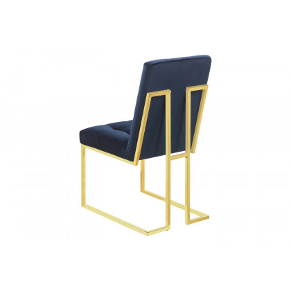 Coaster - Tufted Back Side Chairs (Set Of 2) in Ink Blue