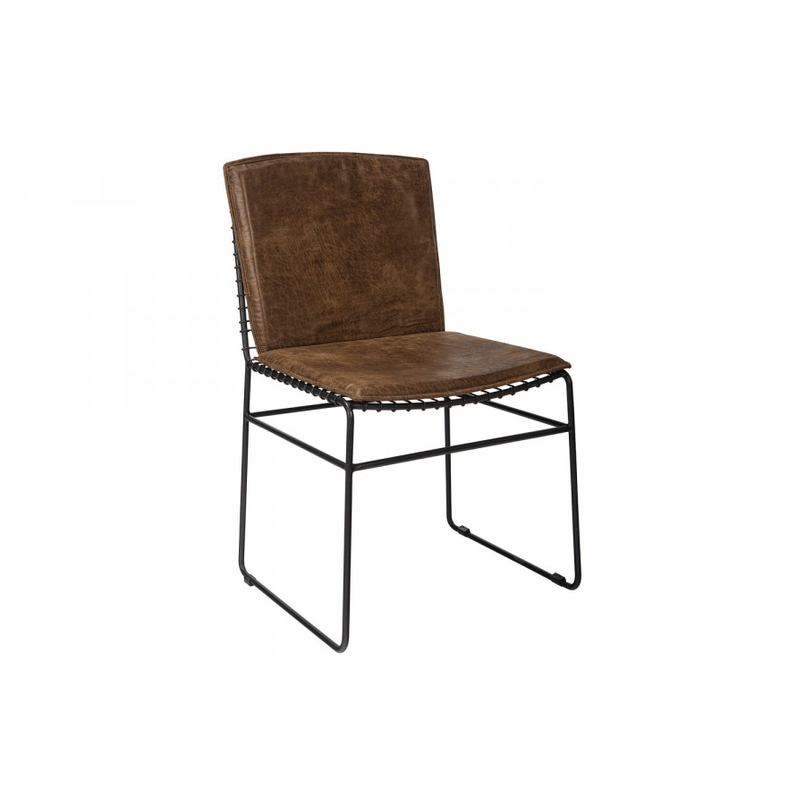 Coaster - Sherman Upholstered Side Chairs (Set Of 2) in Antique Brown/Matte Black