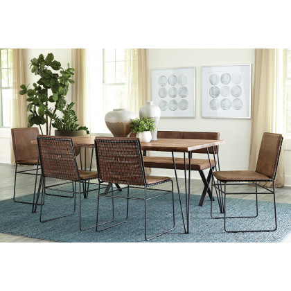 Coaster - Sherman Upholstered Side Chairs (Set Of 2) in Antique Brown/Matte Black