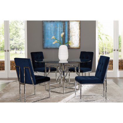 Coaster Starlight Dining Table Base - Chrome
