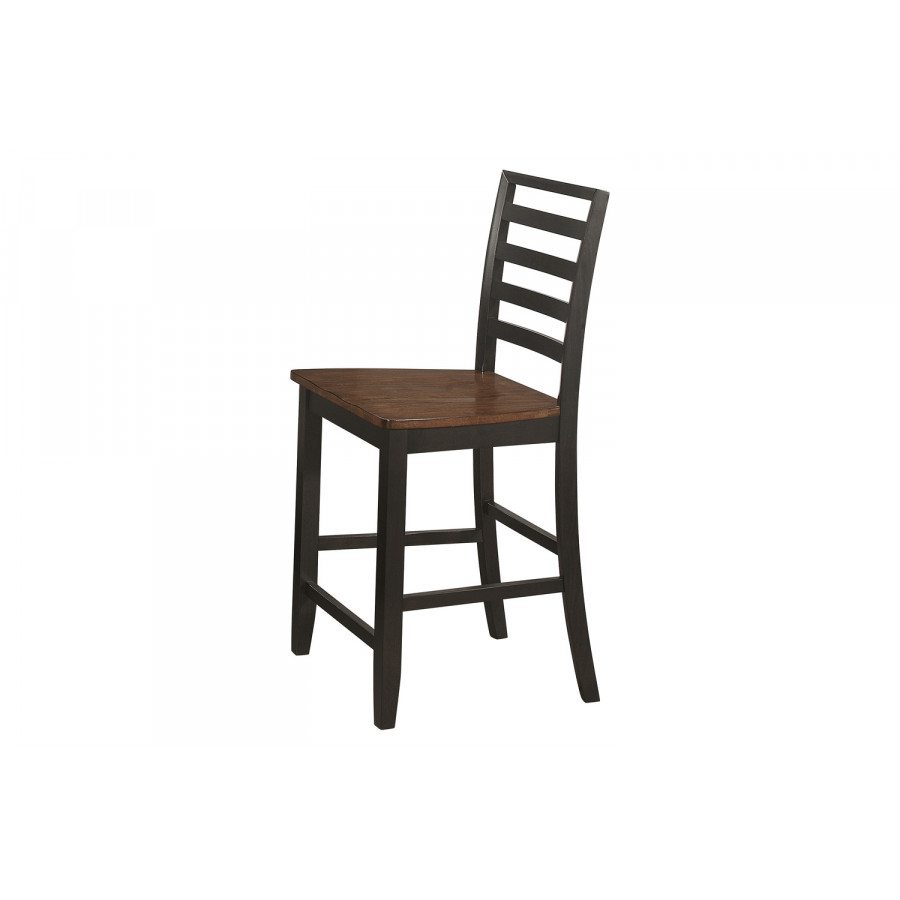 Coaster - Sanford Ladder Back Counter Height Stools (Set Of 2) in Cinnamon/Espresso