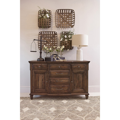 Coaster - Delphine 6-Drawer Server in Vintage Dark Pine