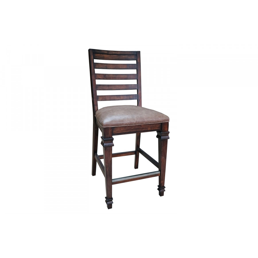 Coaster - Delphine Ladder Back Counter Height Chairs (Set Of 2) in Brown