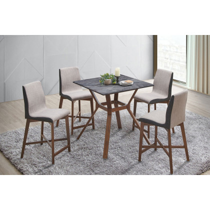 Coaster - Parkersburg Square Counter Height Table in Paladina/Natural Walnut