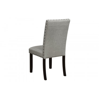 Coaster - Solid Back Upholstered Side Chairs (Set Of 2) in Gray/Antique Noir