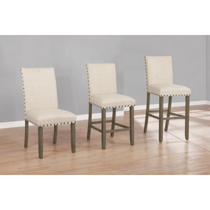 Coaster - Coleman Upholstered Side Chairs (Set Of 2) in Beige/Rustic Brown