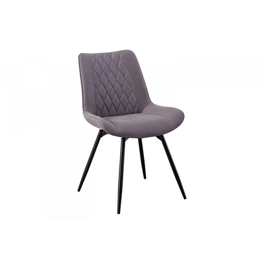 Coaster - Upholstered Tufted Swivel Dining Chairs (Set Of 2) in Gray/Gunmetal
