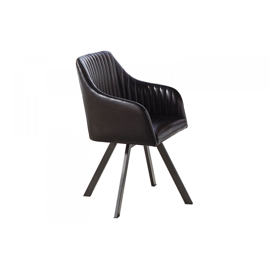 Coaster - Tufted Sloped Arm Swivel Dining Chair