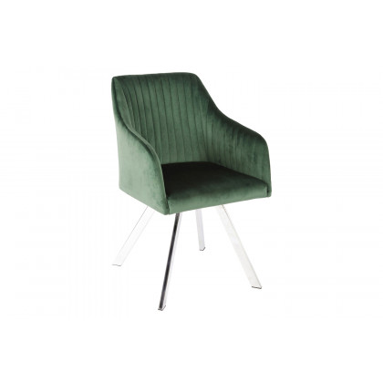 Coaster - Tufted Sloped Arm Swivel Dining Chair