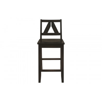 Coaster - Bairn Counter Height Stools With Low Back (Set Of 2) in Black Sand