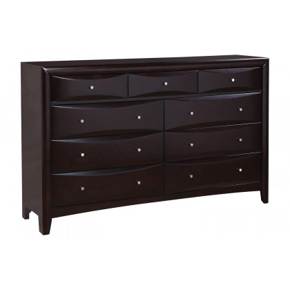 Coaster Phoenix 10-Drawer California King Bed - Deep Cappuccino
