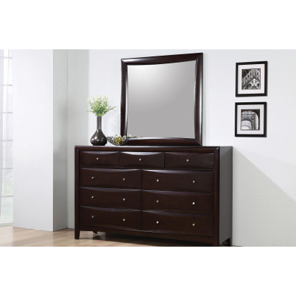 Coaster - Phoenix 9-Drawer Dresser in Deep Cappuccino