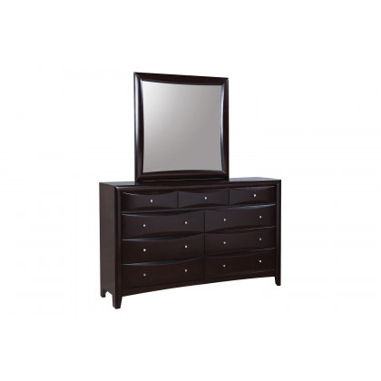 Coaster - Phoenix Square Dresser Mirror in Cappuccino