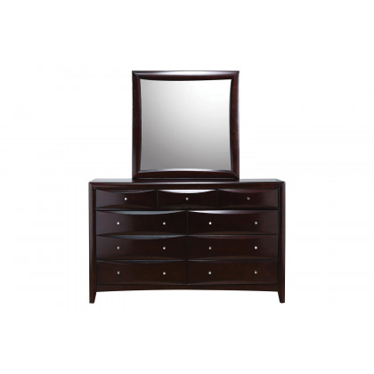 Coaster - Phoenix Square Dresser Mirror in Cappuccino