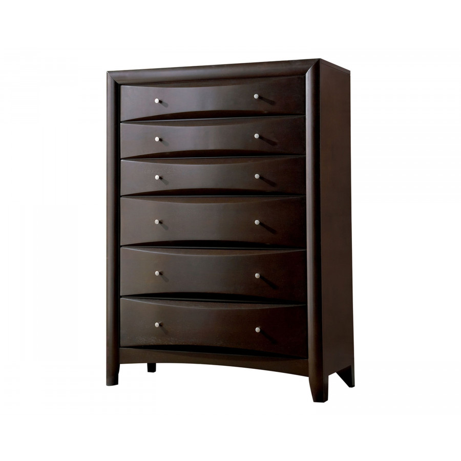 Coaster - Phoenix 6-Drawer Chest in Deep Cappuccino