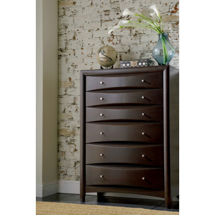 Coaster - Phoenix 6-Drawer Chest in Deep Cappuccino