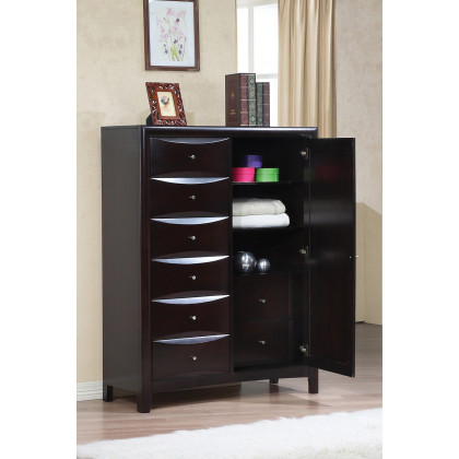 Coaster - Phoenix 6-Drawer Man'S Chest in Deep Cappuccino