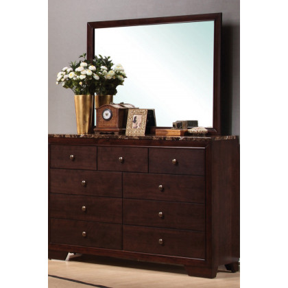 Coaster - Conner Rectangular Mirror in Cappuccino