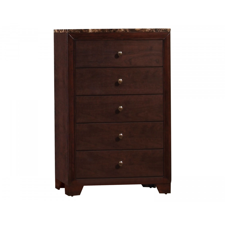 Coaster - Conner 5-Drawer Rectangular Chest in Cappuccino