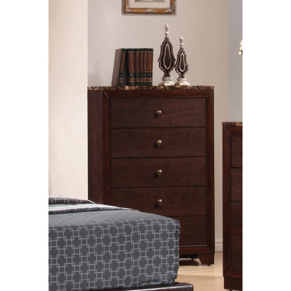 Coaster - Conner 5-Drawer Rectangular Chest in Cappuccino