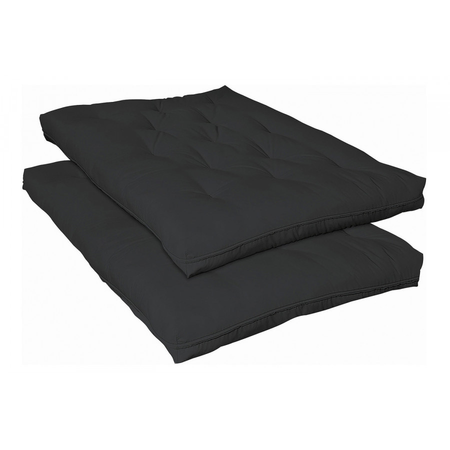 Coaster - 7" Deluxe Futon Pad in Black