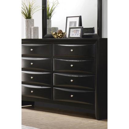Coaster - Briana Rectangular 8-Drawer Dresser in Black