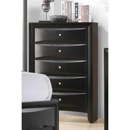 Coaster - Briana Rectangular 5-Drawer Chest in Black
