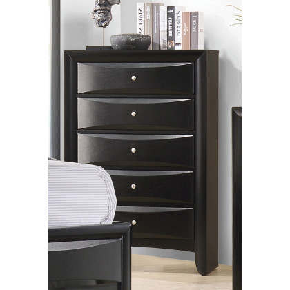 Coaster - Briana Rectangular 5-Drawer Chest in Black