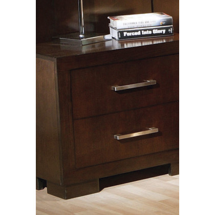 Coaster Jessica 2-Drawer Nightstand - Cappuccino
