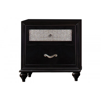 Coaster Barzini California King Upholstered Bed - Black/Gray
