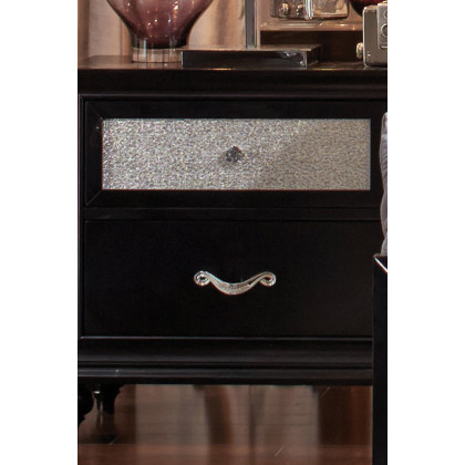 Coaster Barzini 2-Drawer Rectangular Nightstand - Black