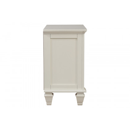 Coaster Sandy Beach 3-Drawer Nightstand - White