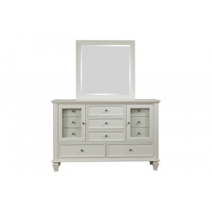 Coaster Sandy Beach 11-Drawer Rectangular Dresser - White