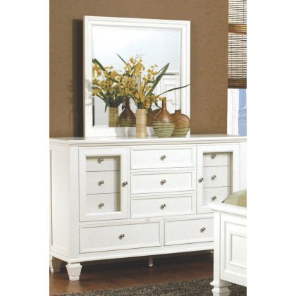 Coaster Sandy Beach 11-Drawer Rectangular Dresser - White