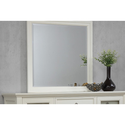 Coaster Sandy Beach Rectangular Mirror - White
