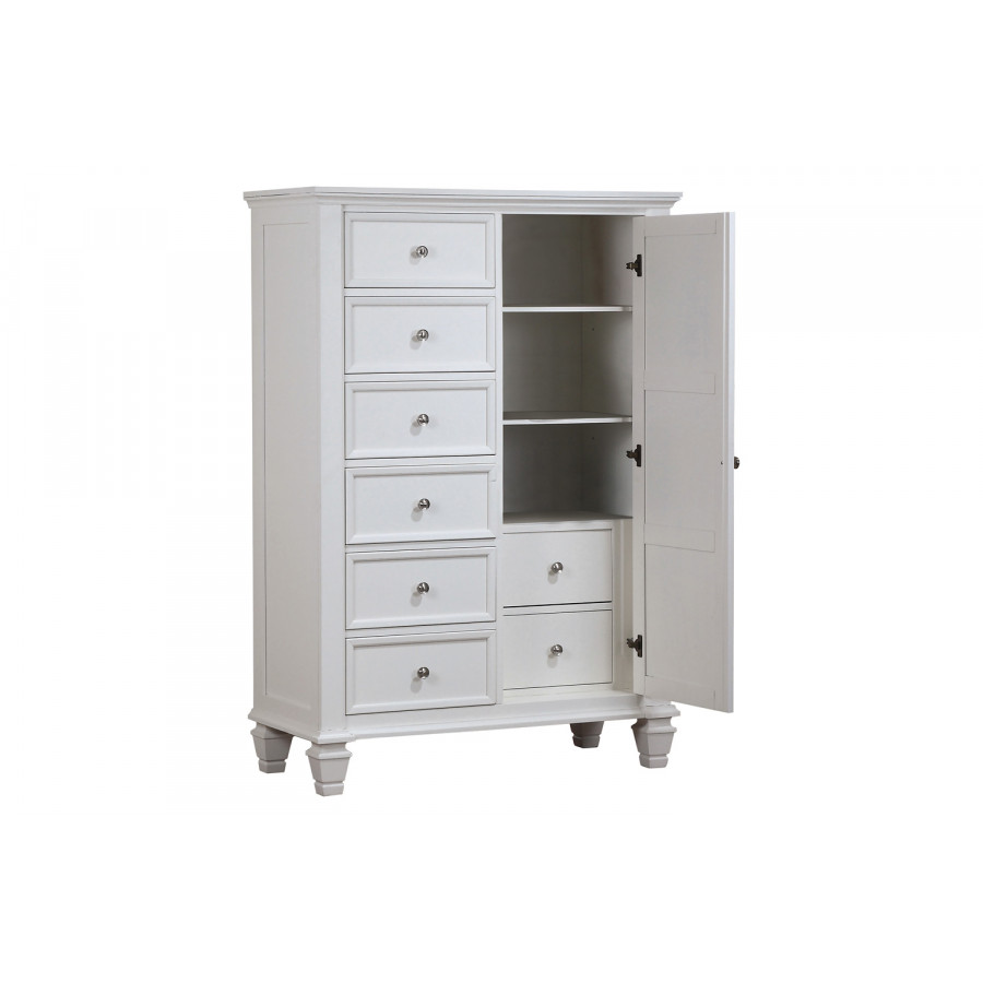 Coaster Sandy Beach 8-Drawer Man'S Chest Storage - White