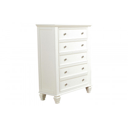 Coaster Sandy Beach Eastern King Storage Sleigh Bed - White